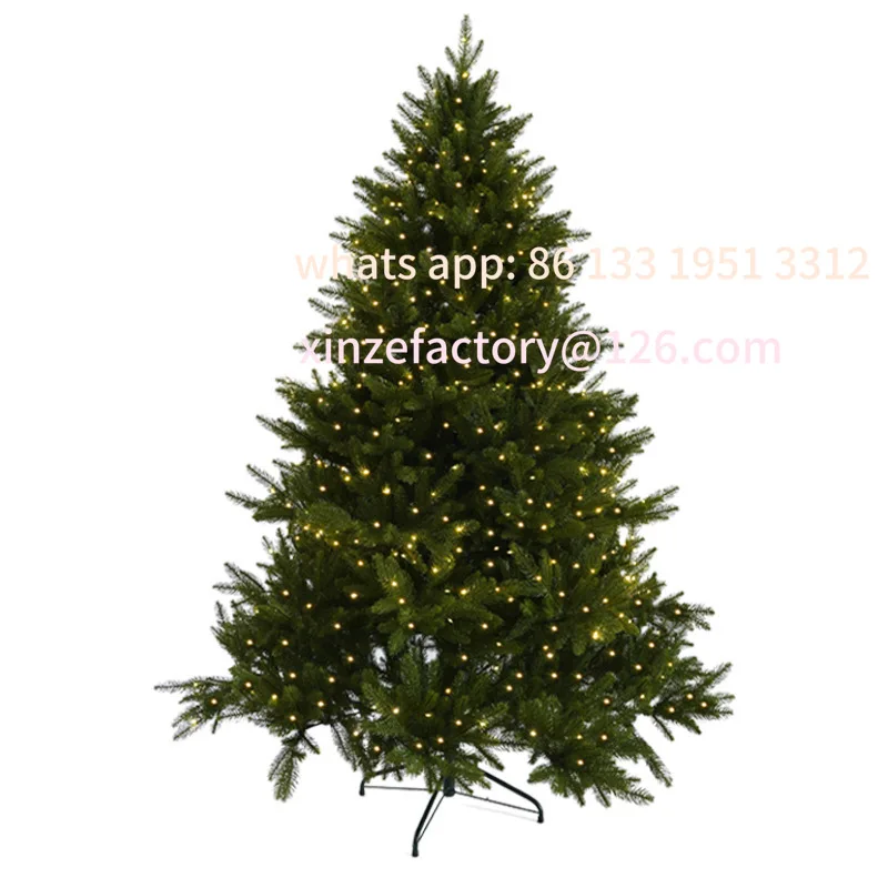 

Real Christmas tree shopping mall window atmosphere ornament luxury high-end pure PE encrypted Christmas tree