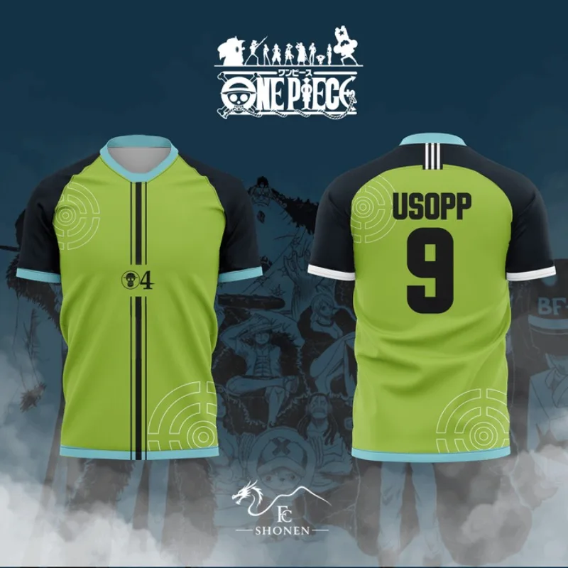 

USOPP цельная футболка для взрослых и детей, летняя повседневная модная футболка с короткими рукавами и 3D принтом в стиле аниме, быстросохнущий дышащий топ для спортзала