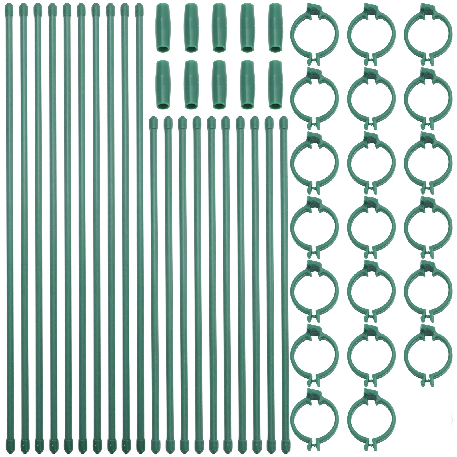 

1 set 1 Set Plastic Plant Support Stakes Detachable Diy Garden Floral Adjustable Sticks Frame For Outdoor Indoor Plants Reusable