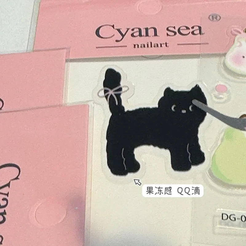 1pc Balletstijl Kat Tablet Sticker Driedimensionale Leuke Naadloze Ccd Mobiele Telefoon Computer DIY Sticker