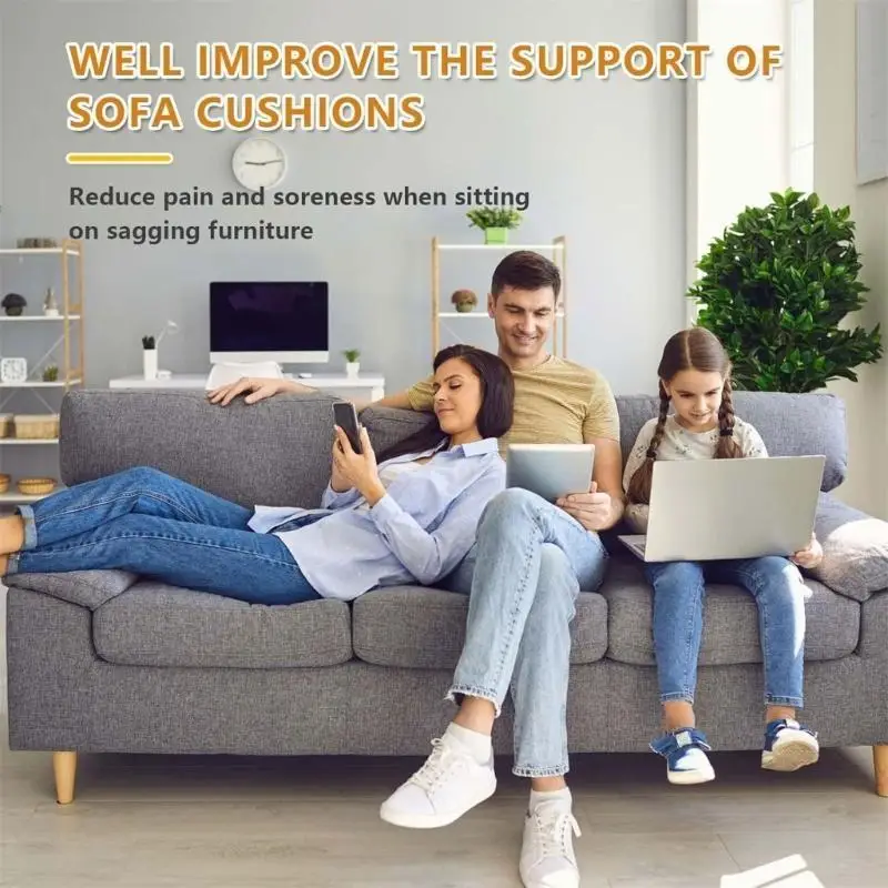 عالية الكثافة وسادة أريكة من الفوم إدراج حشو لإصلاح الأثاث يعيد الشكل والراحة سهلة DIY قطع لتناسب 1 زوج D2RD