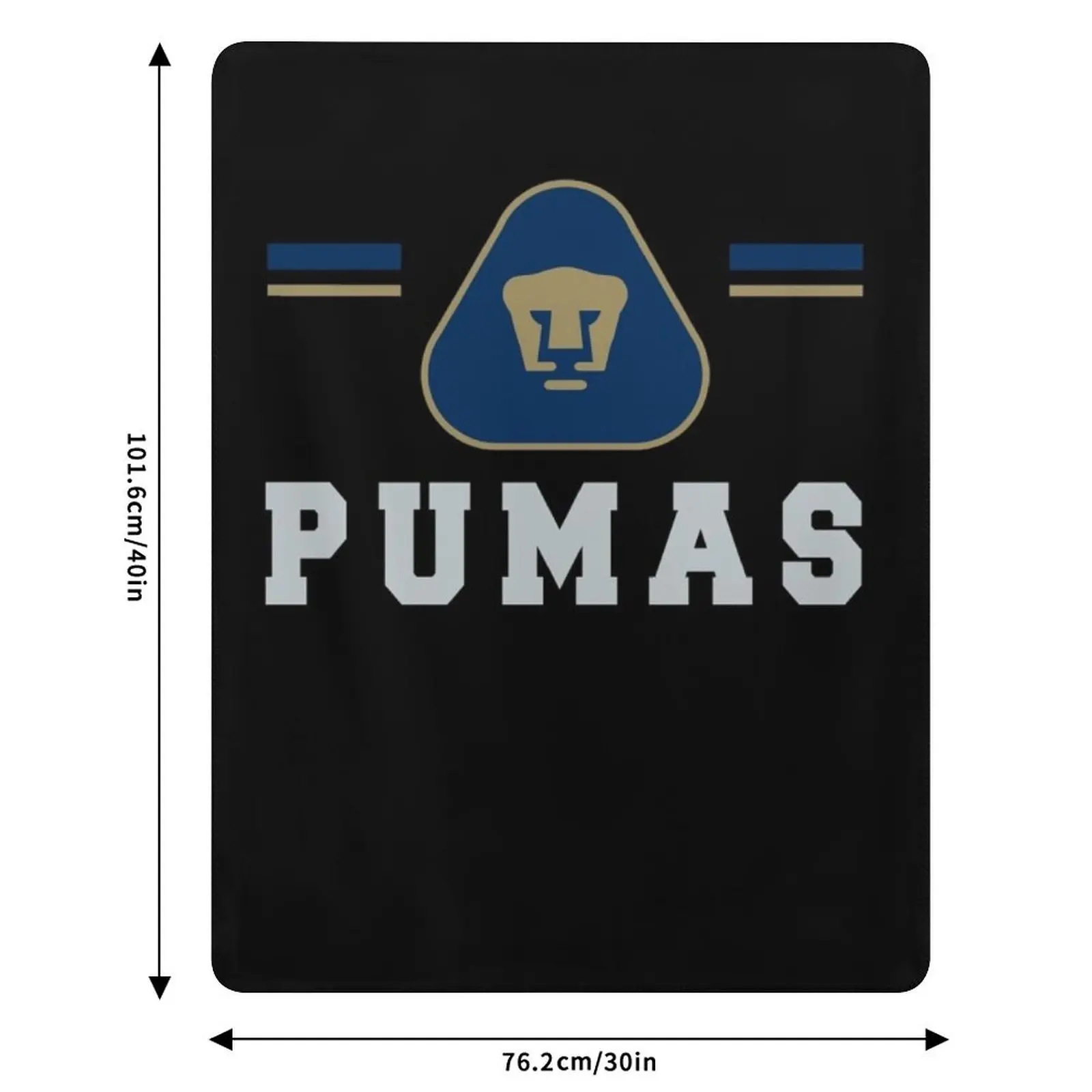 Плед Pumas Unam - подарок для фанатов мексиканской футбольной команды пушистый мягкий спальни и гостиной
