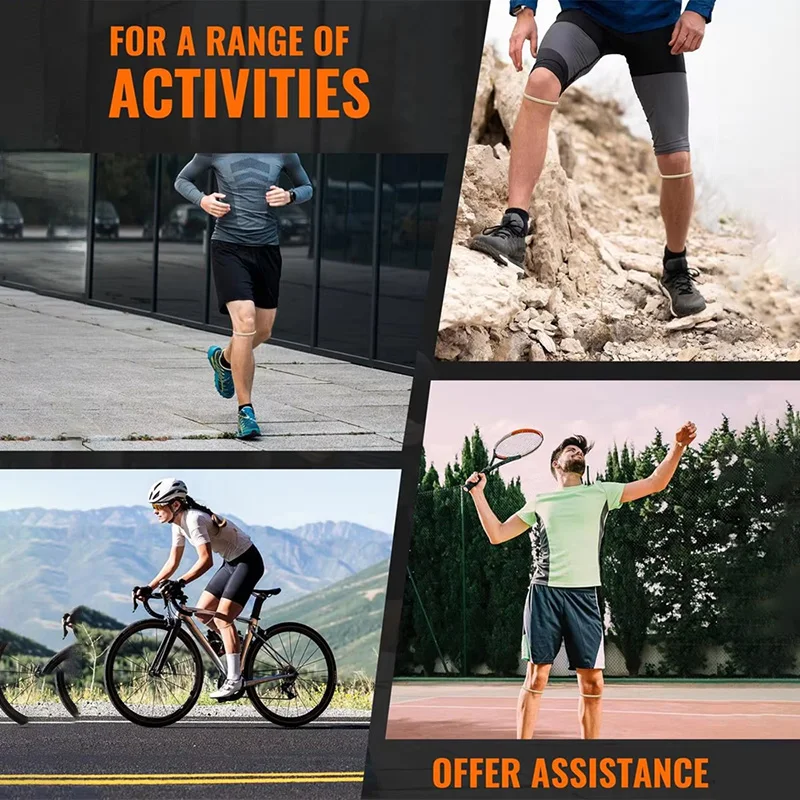 Patellasehnen-Stützband zur Knieschmerz-Linderung und Patella-Stabilisierung, Geeignet für Wandern, Fußball, Basketball – Detail 4