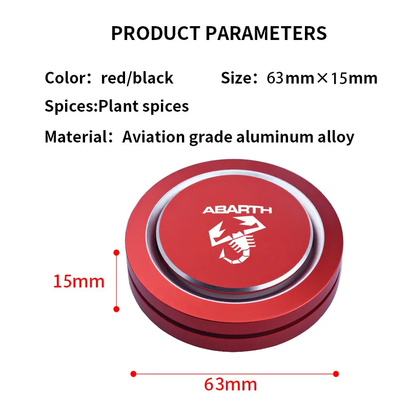 Car Air Freshener Perfume Aromatherapy Interior Accessories For Fiat Abarth 595 Abarth 500 abarth 124 spider