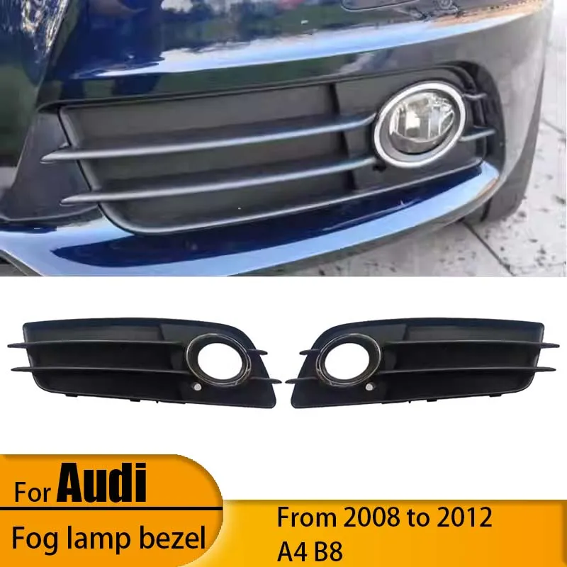 

For 2008-2012 Audi A4 B8 Fog Light Frame Sline Sport Front Bumper Fog Light Grille Lamp Cover