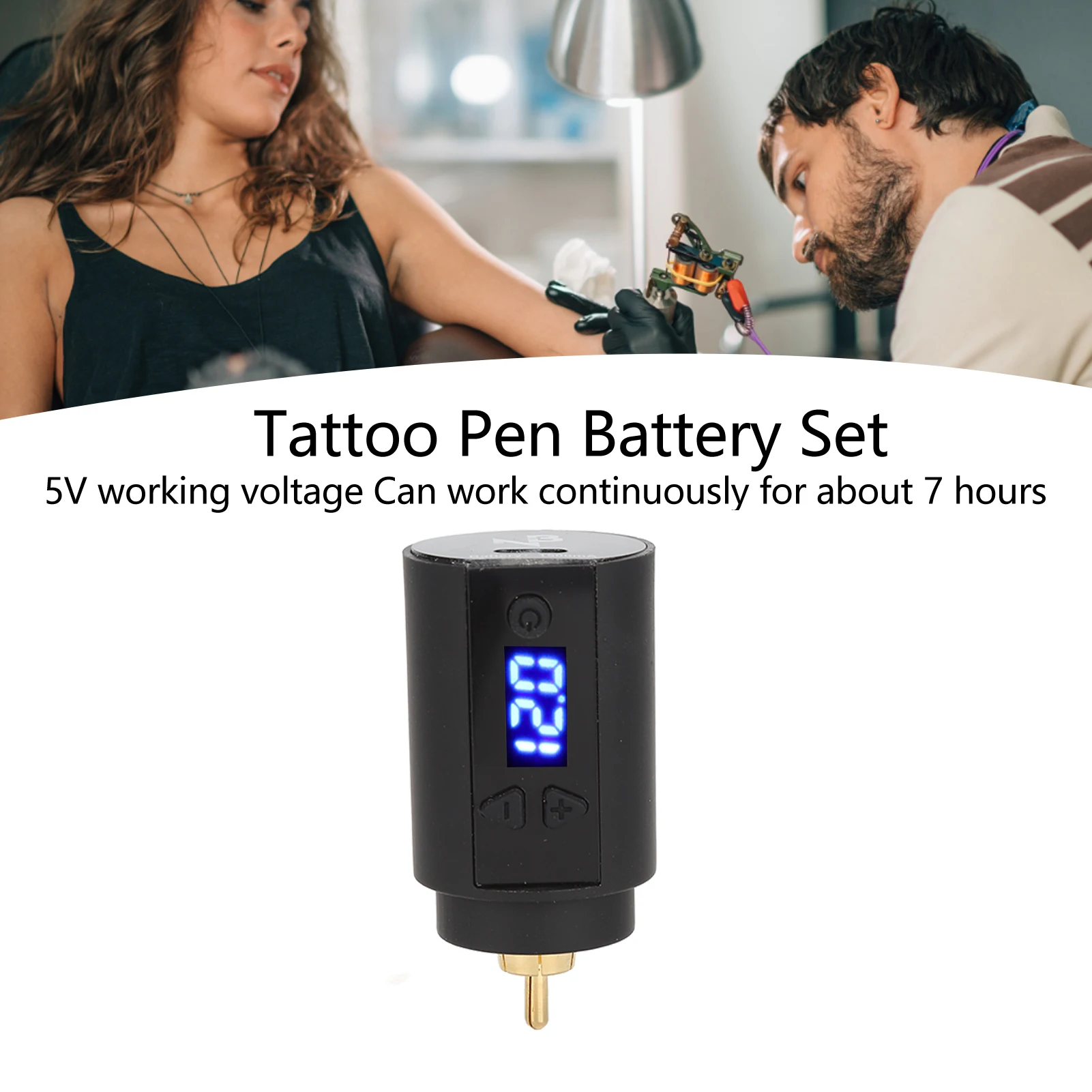 

NEW Tattoo Power Supply 3‑12V USB Charging Cordless 1500mAh Interface Tattoo Pen Battery Cordless Tattoo Power Supply