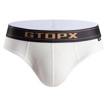 GTOPX MAN 남성용 로우 웨이스트 브리프, 여름 U 볼록 팬티, 스레드 스키니 U 볼록 속옷, 고탄성 스포츠 비키니 란제리