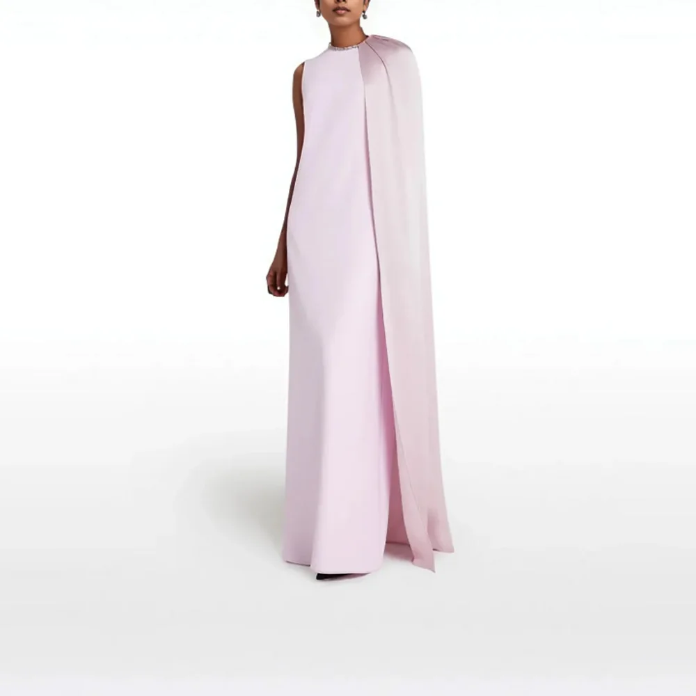 Vestido de Crepé Personalizado Heyday, Estilo Sirena, Cuello Redondo, Ajustado, Elegante, para Fiestas y Eventos Formales