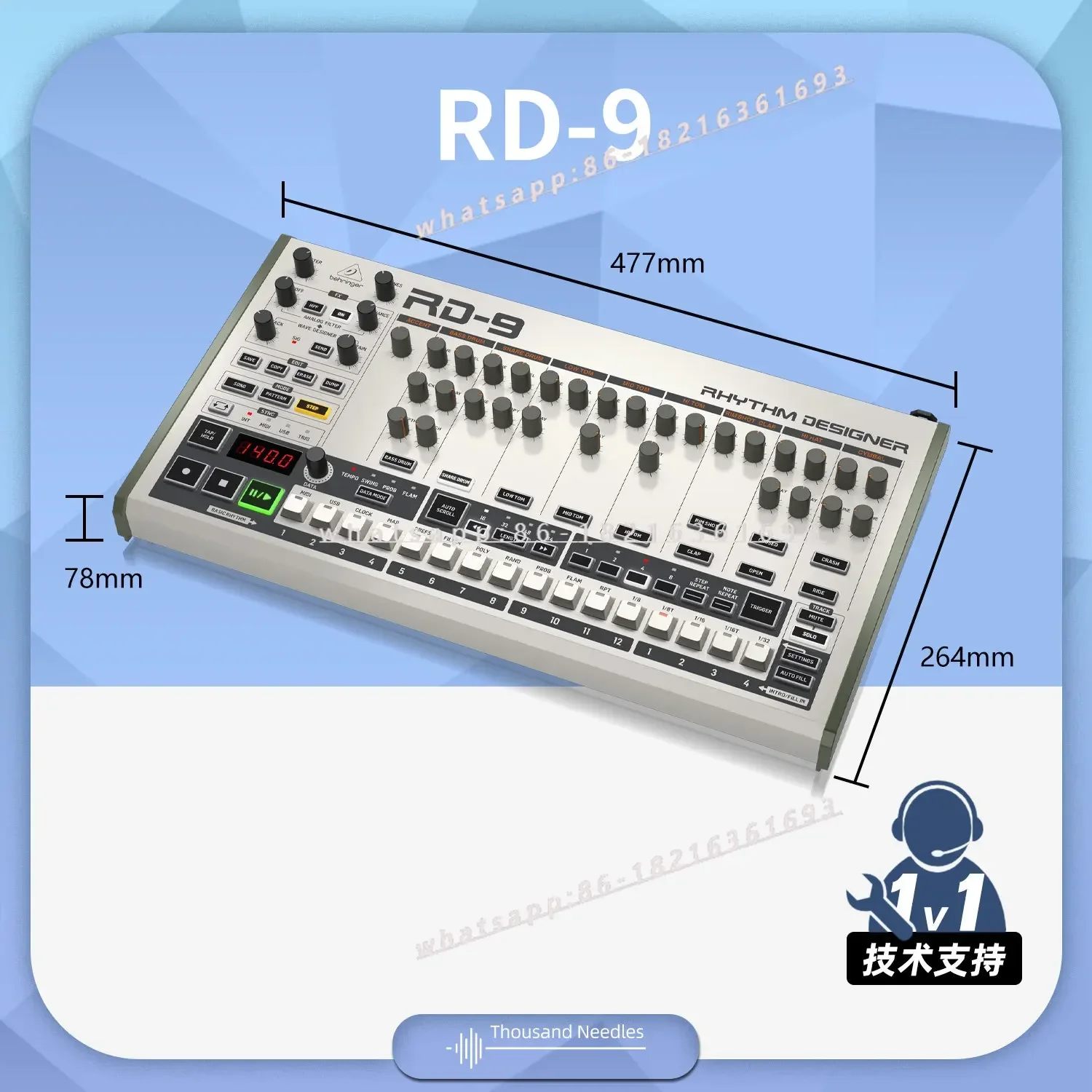 2026GOOD RD-8-MKII/RD-9/RD-78 Classic Analog Drum Machine Module Sampling Sequencer