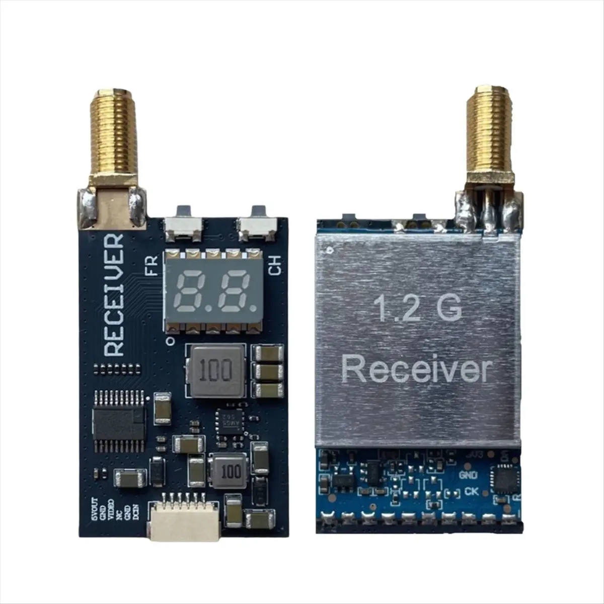 

1.2G 1.3G RX1264- FPV VRX Module Wireless Analog Receiver FPV Audio Video Transmission Module Wireless Receiver