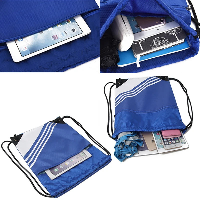 Bolsa deportiva ligera con cordón para hombre y mujer, mochila para zapatos de gimnasio, baloncesto, fútbol, bolso de hombro, bolsa de