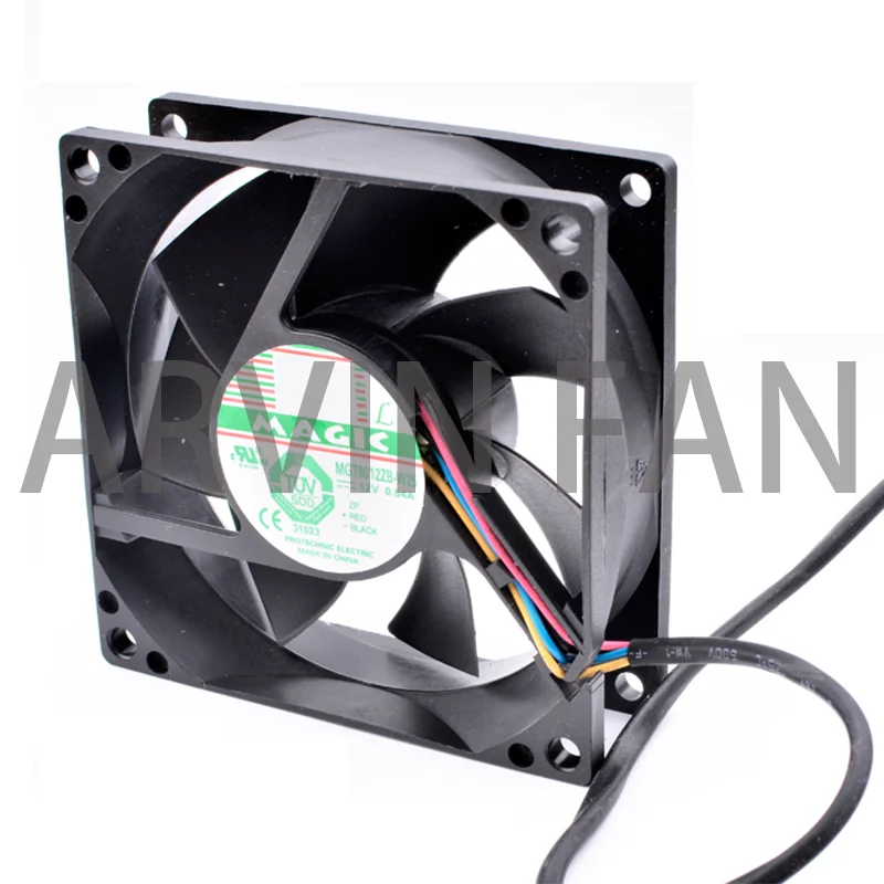 MGT8012ZB-W25 8cm 8025 80mm Ventilateur 80x80x25mm DC12V 0.54A Serveur Châssis Alimentation Grand Air Volume Ventilateur De Refroidissement