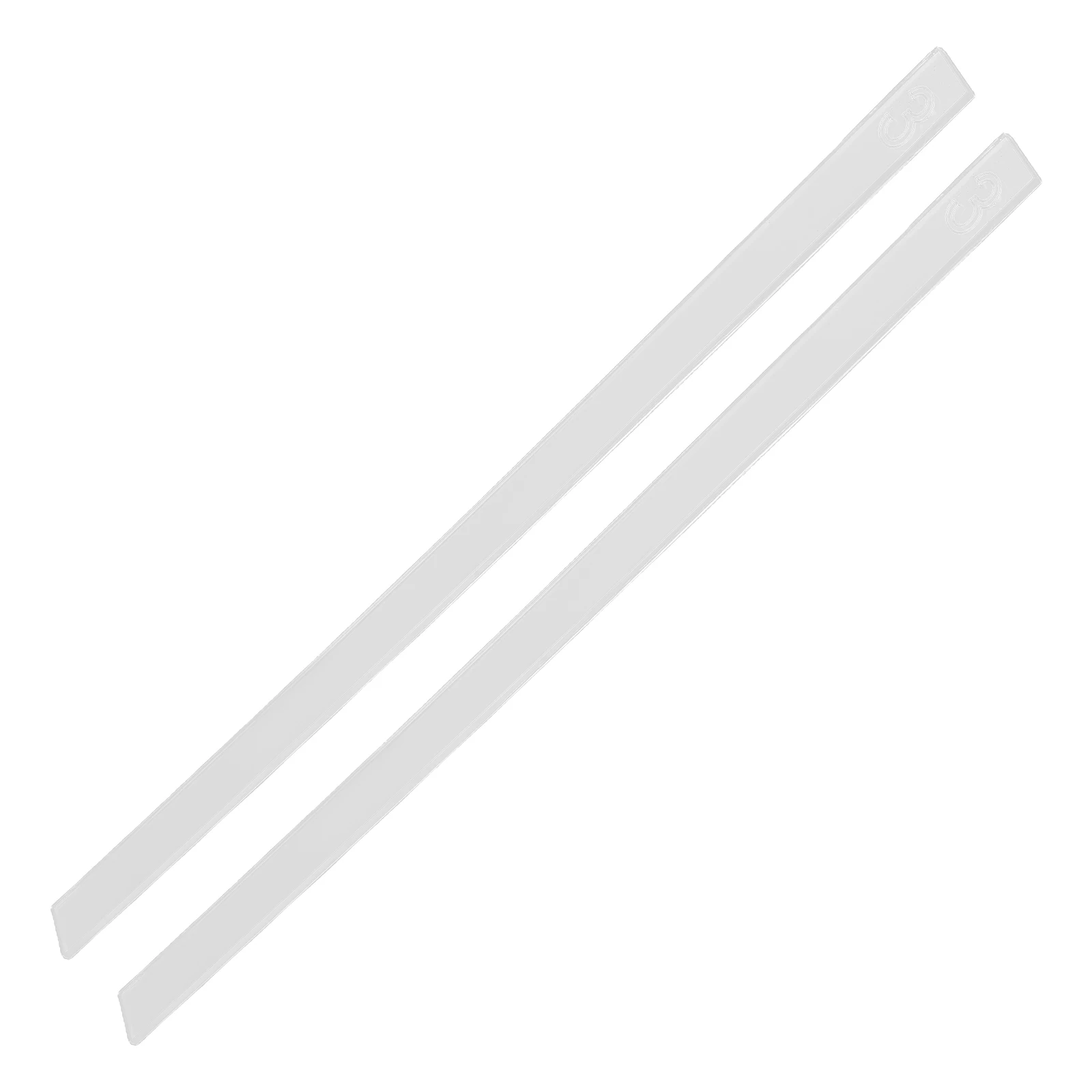 

2Pcs Acrylic Cookie Thickness Ruler Balance DIY Fondant Pastry Roller Adjustable Baking Tool Precise Measurement Kitchen Use