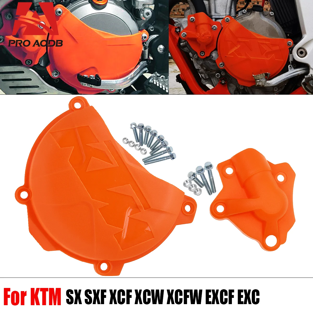 

Motocross Clutch Guard Water Pump Cover Protector For KTM SXF XCF EXCF SIX DAYS XCFW250 350 FREERIDE 350 2013-2016 Dirt Bike