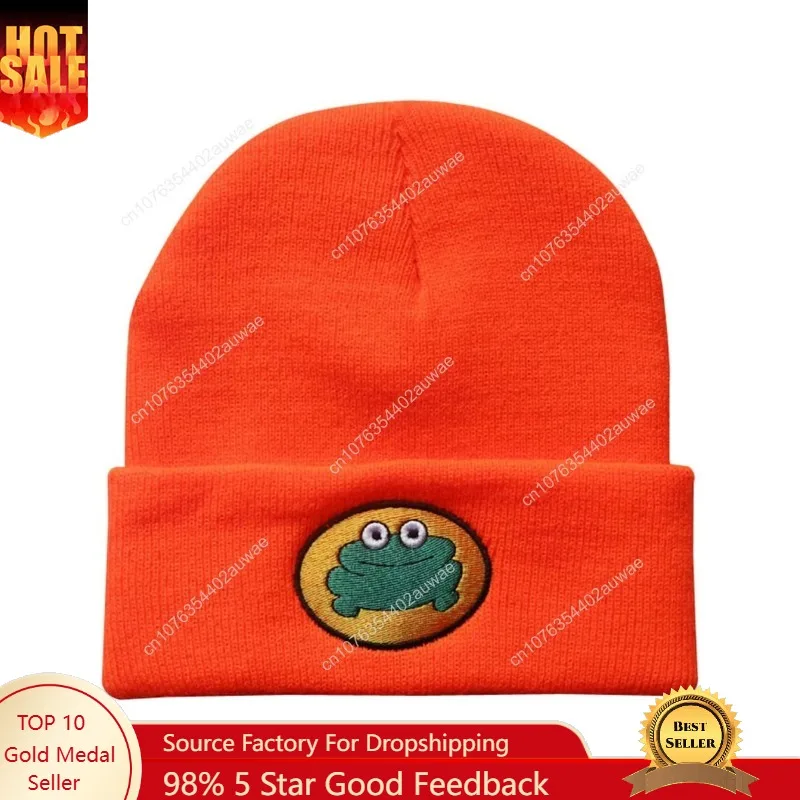 

Cute Cartoon TV Parappa The Rapper Frog Knitted Beanie Hats Unisex Fashion