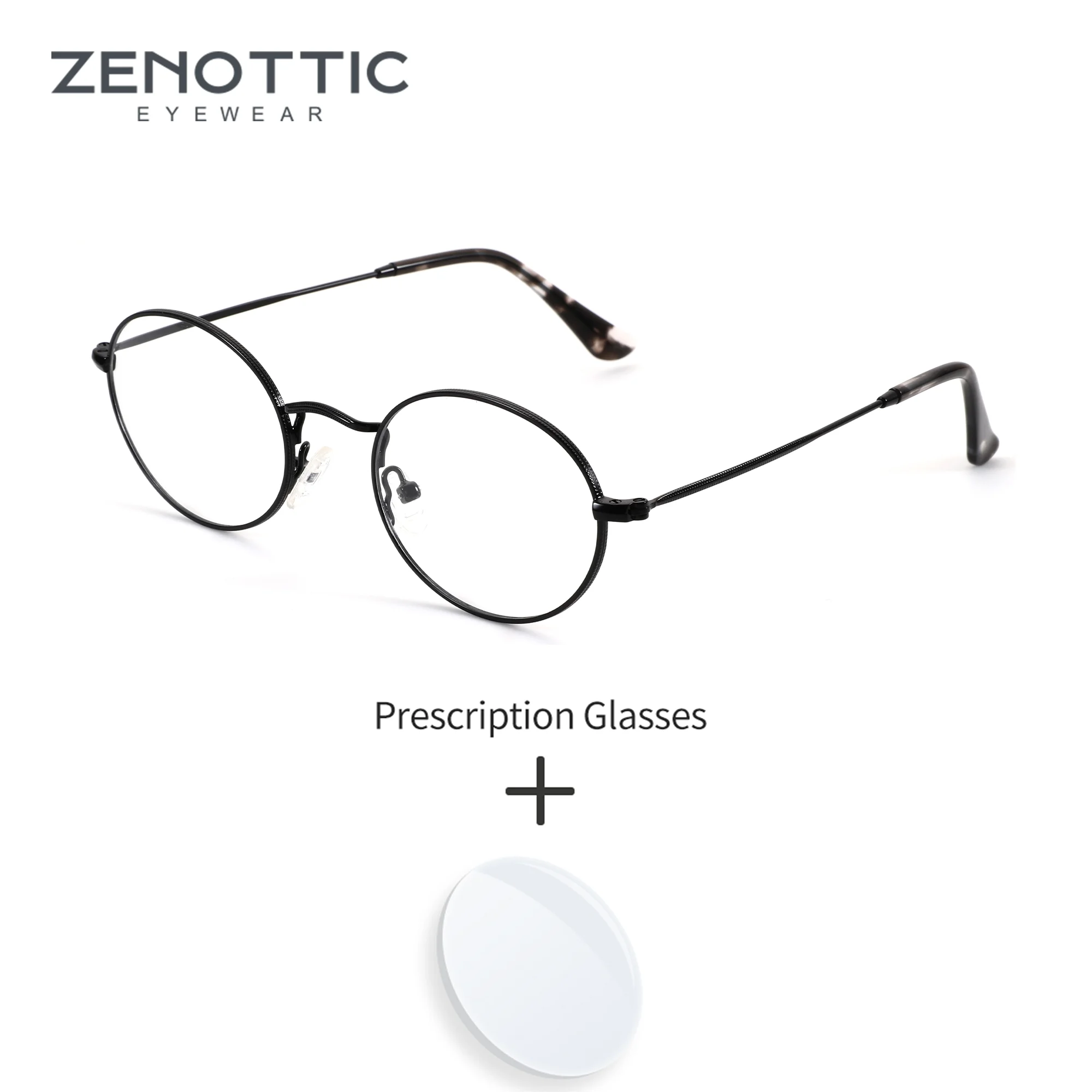 zenottic-m-サイズファッションメタル処方メガネユニセックスオーバル抗ブルーライトプログレッシブ光学眼鏡