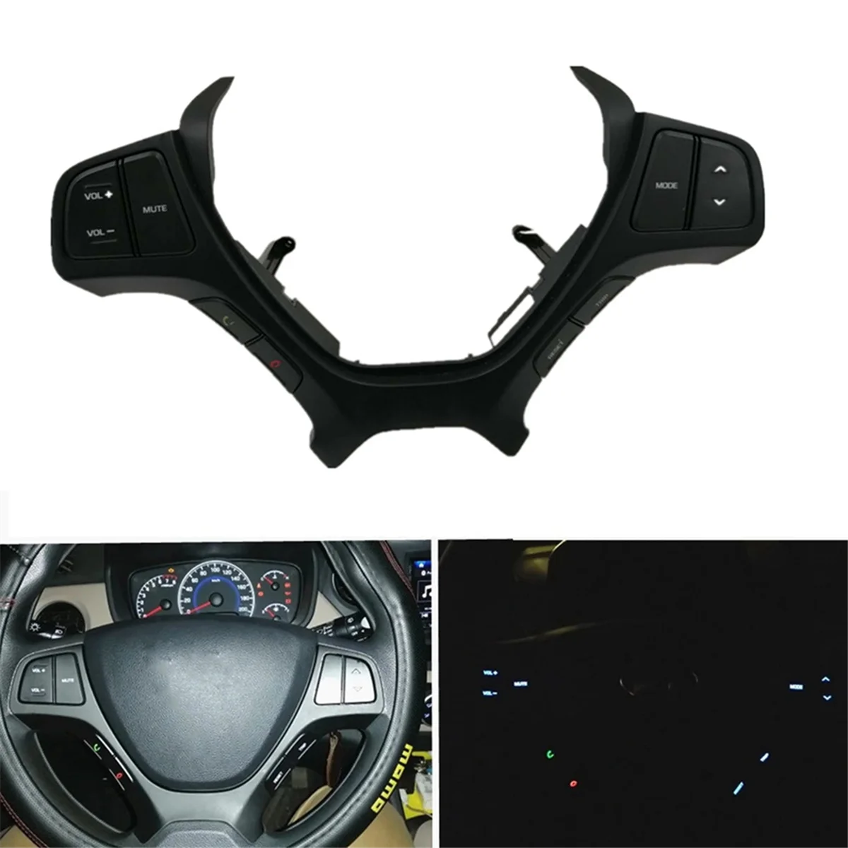 Interruttore del volante dell\'auto per Hyundai I10 2014 2015 2016 2017 pulsante di controllo Audio del volante