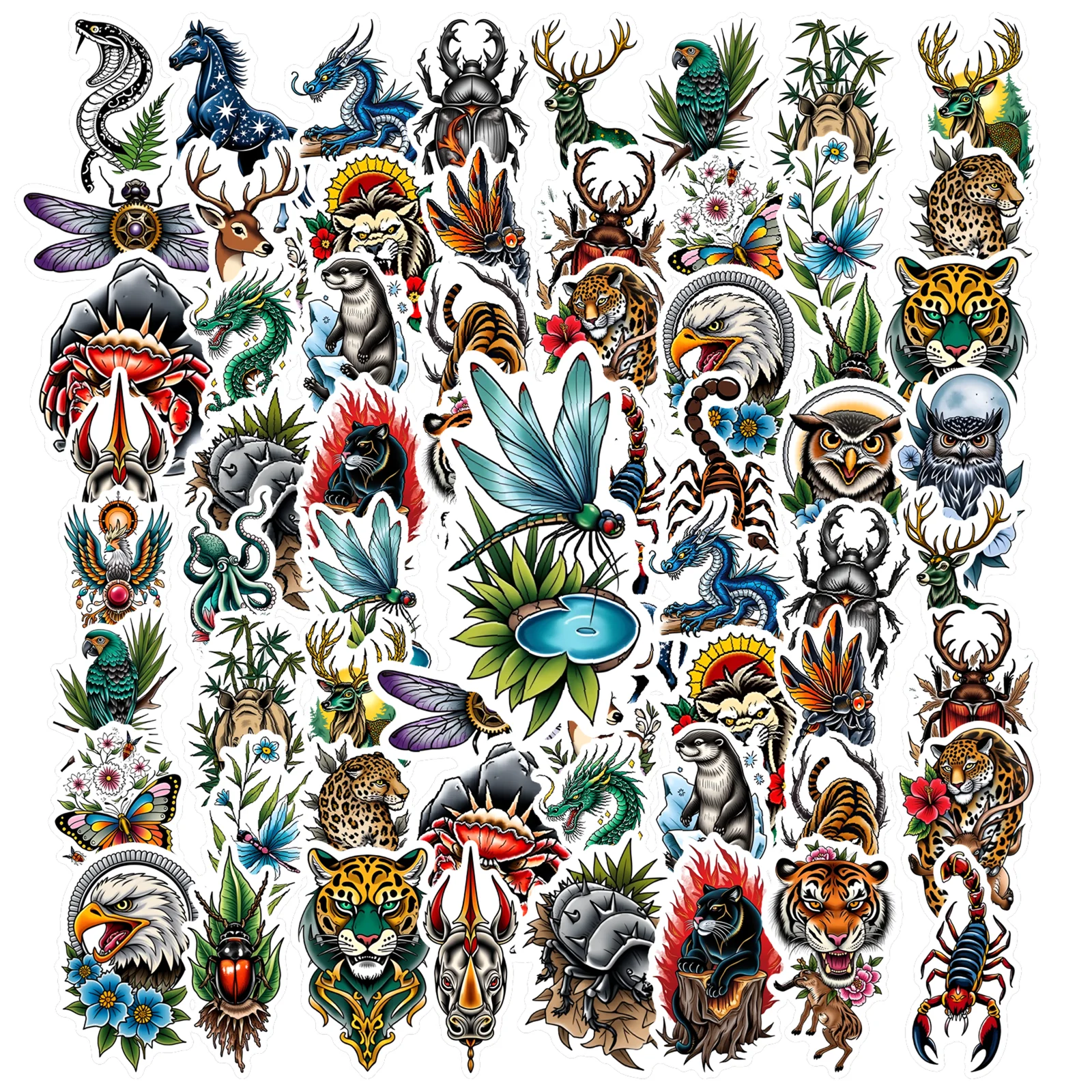 35-шт-50-шт-подробные-наклейки-с-мифическими-существами-красочные-канцелярские-наклейки-с-природой-школьные-принадлежности-для-ноутбука-мотоцикла-сделай-сам