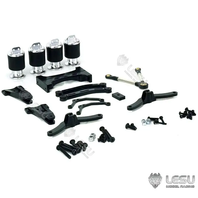 LESU Airbag Suspensão Caminhão Modelo, Grande Sistema De Absorção De Choque De Viagem, Tamiya Trator Acessórios, 1:14