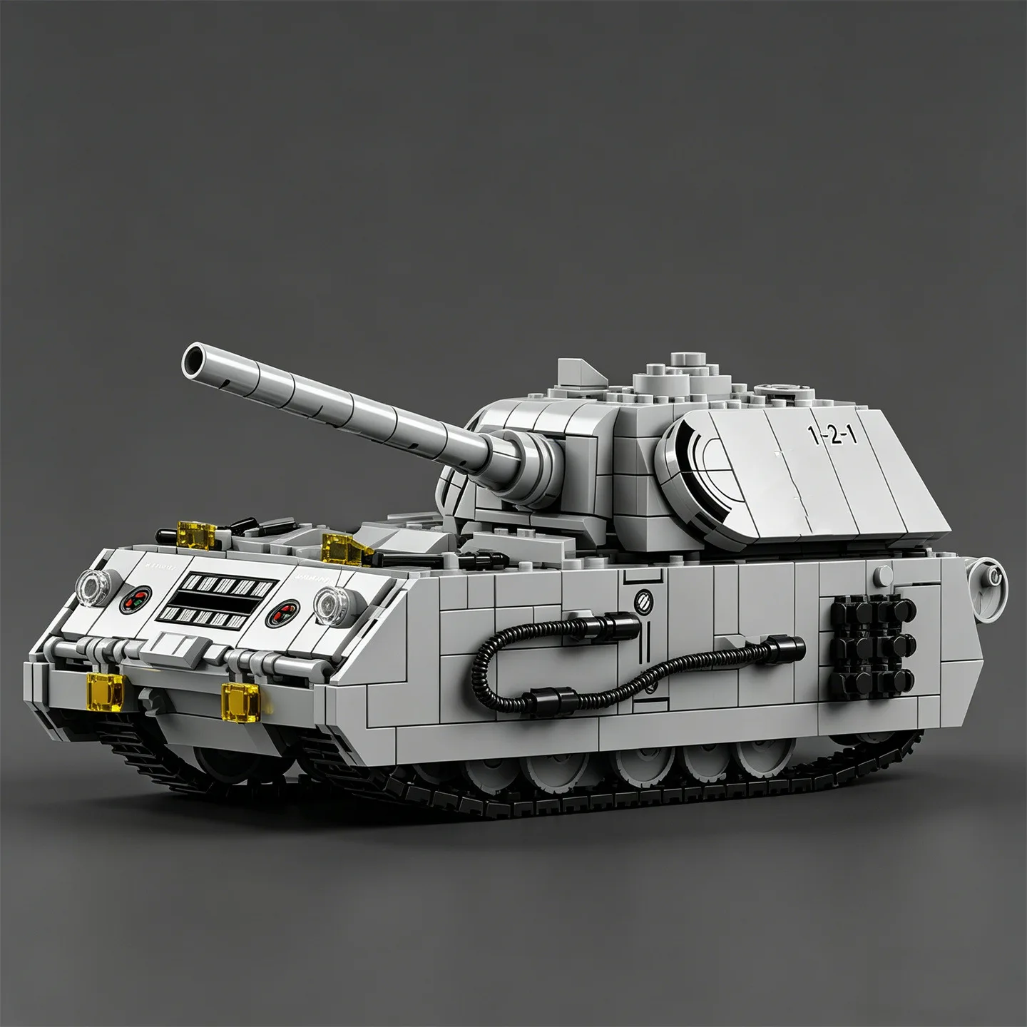 

NEW Late Panzer Kampfwagen VIII "Maus" assembly building blocks – a toy featuring the No.8 tank.