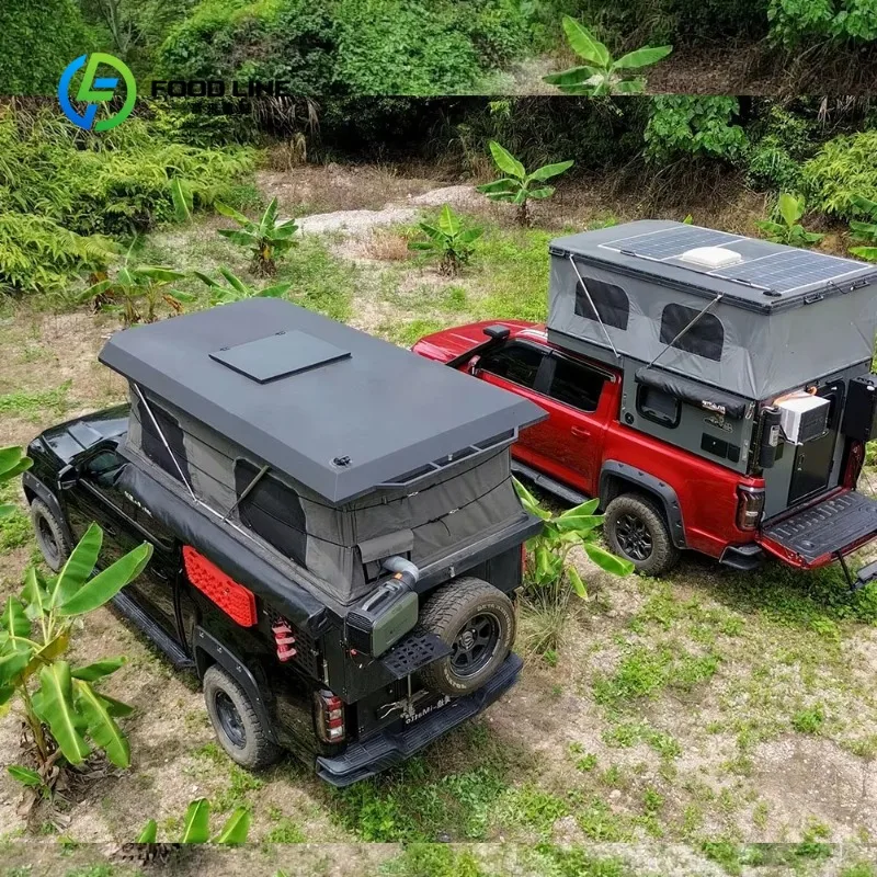 2024 Aluminum Pop up Truck Camper Best Travel and Camping Camper Trailer for Motorhome and Rv Pickup Trucks Off-Road Capable
