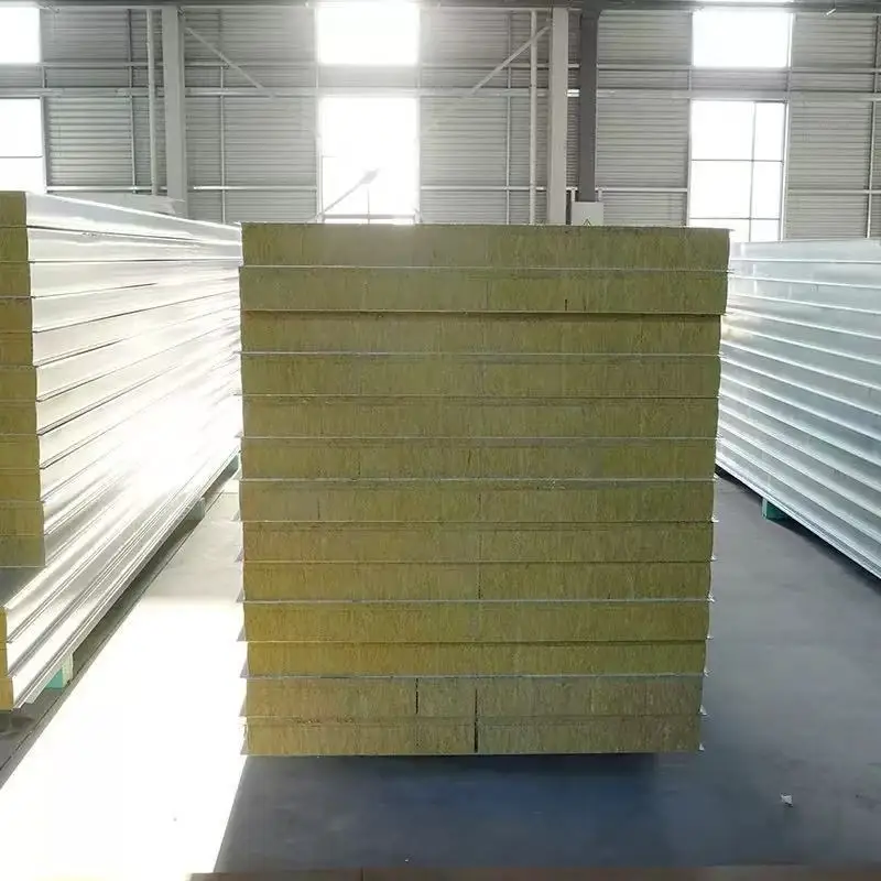 

Dust-free workshop ceiling rock wool sandwich panel purification board partition wall color steel sandwich panel anti-sound