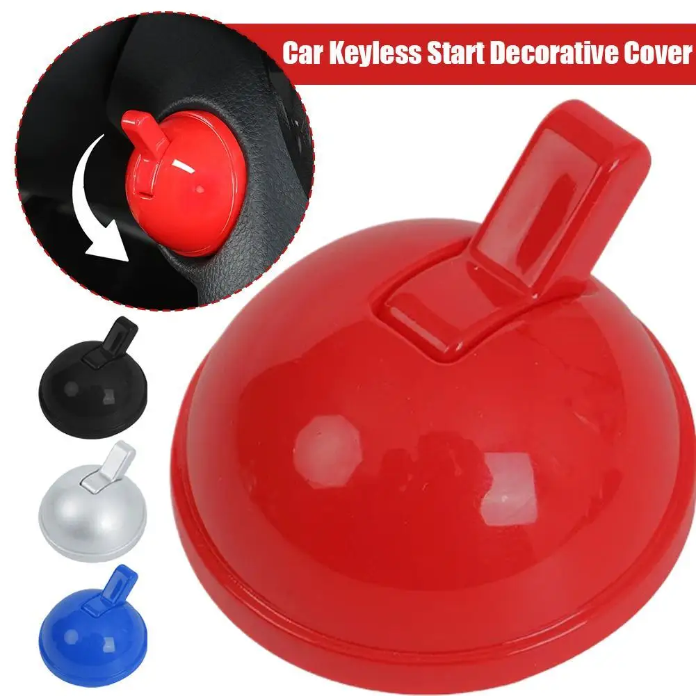 

Универсальная накладка на кнопку бесключевого запуска автомобиля из АБС-пластика, защитная декоративная крышка от царапин для защиты выключателя зажигания, разноцветные варианты