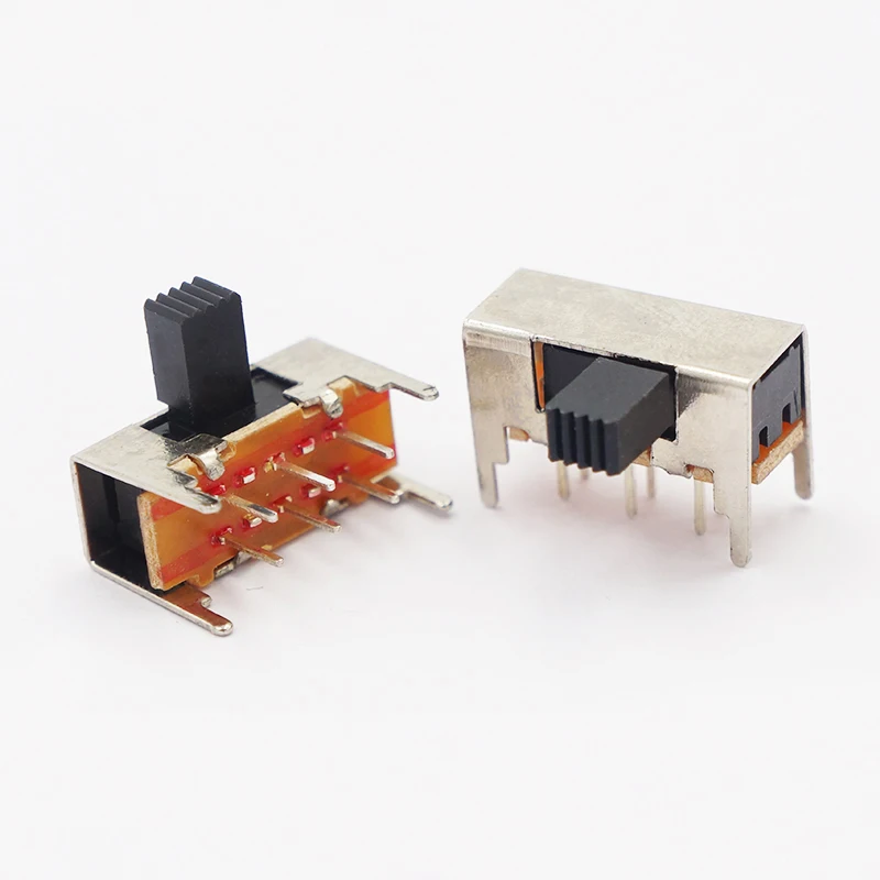 20pcs SK22H03 Toggle Switch Mini Side Slide Switches Accessories Vertical Right Angle Interruptor 6pin feet SK-22H03 SK22H05