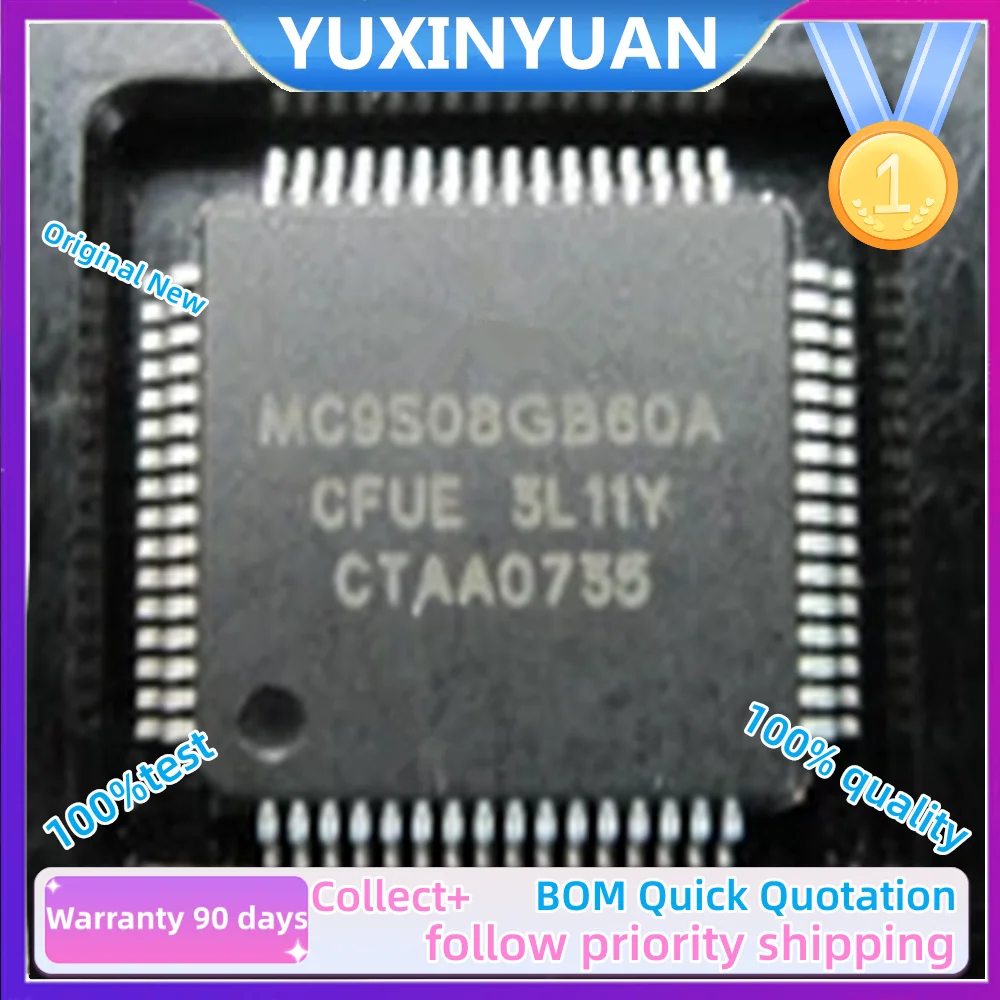 1PCS/LOT /LOT  MC9S08GB60ACFUE  MC9S08AC128CFUE MC9S08GB60CFUE  MC9S08AC96CFUE MC9S08DZ60MLH  QFP  integrated circuit