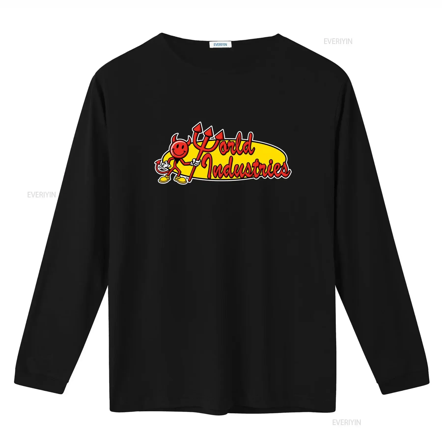 World Industries Devil Man T Shirt for Men Cool Red Design with Trident Perfect Skateboarders and Fans of Unique Streetwear