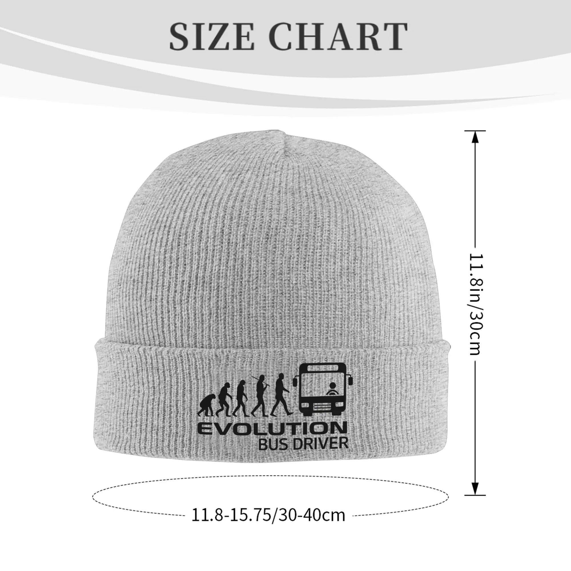 Evolution of A Bus Driver Print Winter Skullies Beanies Hat Warm Autumn Knitted Hats Bonnet Caps for Women Men
