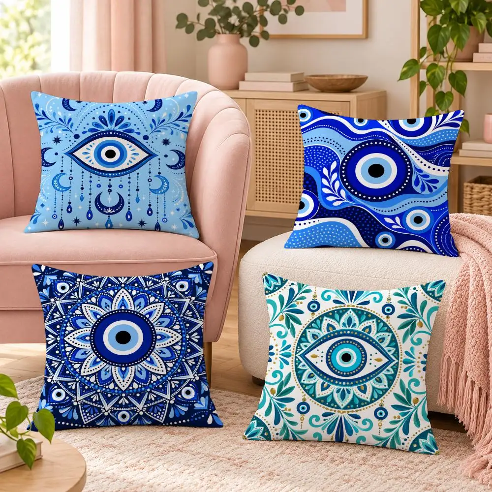 African Ethnic-style Hand Drum Collage Cushion Cover Pillow Case Organic Short Plush Cushion Covers Washable Wrinkle-Resistant