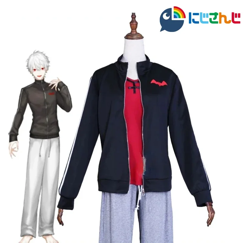 Anime Virtual YouTuber Kuzuha Cosplay Costume Men Coat Top Pants Set Leisure Sportswear Uniform Christmas Halloween Clothes