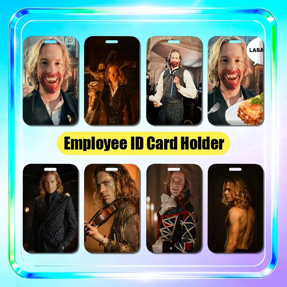 For Interview With The Vampire Sam Reid Employee ID Card Holder Office Badge Work Student Bank Credit Hard Holders Case Shell