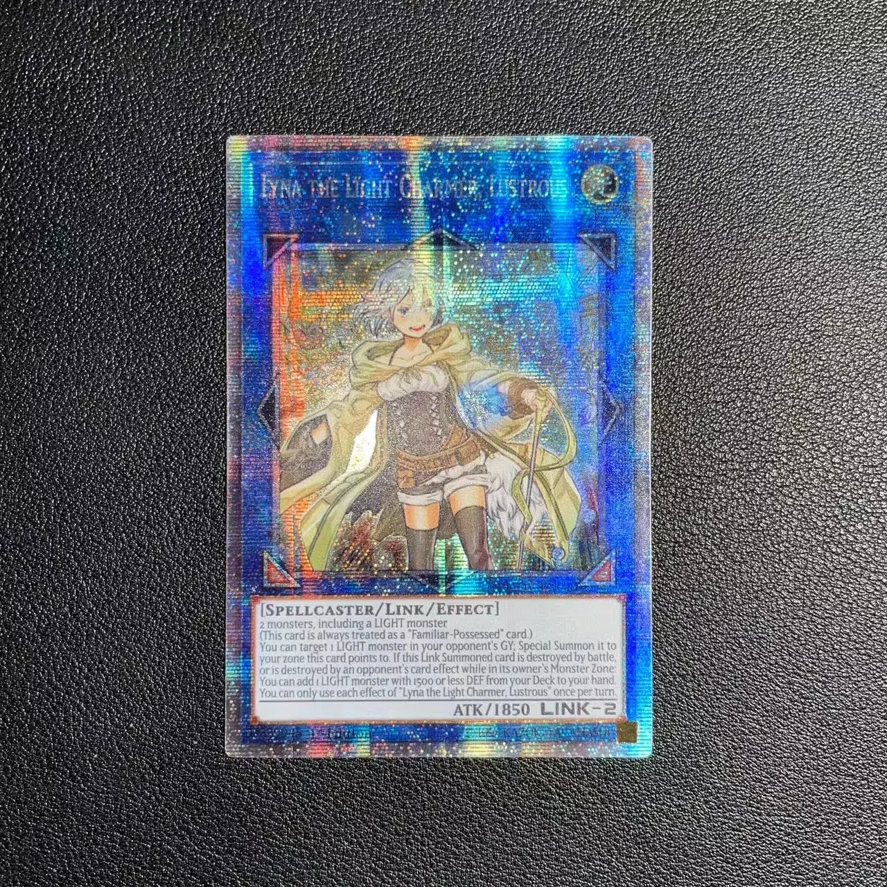 Yu-Gi-Oh PSER LIOV-EN049/Lyna the Light Charmer, Lustrous Children's anime cartoon game card toys gift(Not Original)