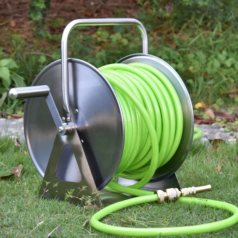 Storage rack Watering garden hose Household high pressure gardening Garden pipe collection water pipe car Pipe reel