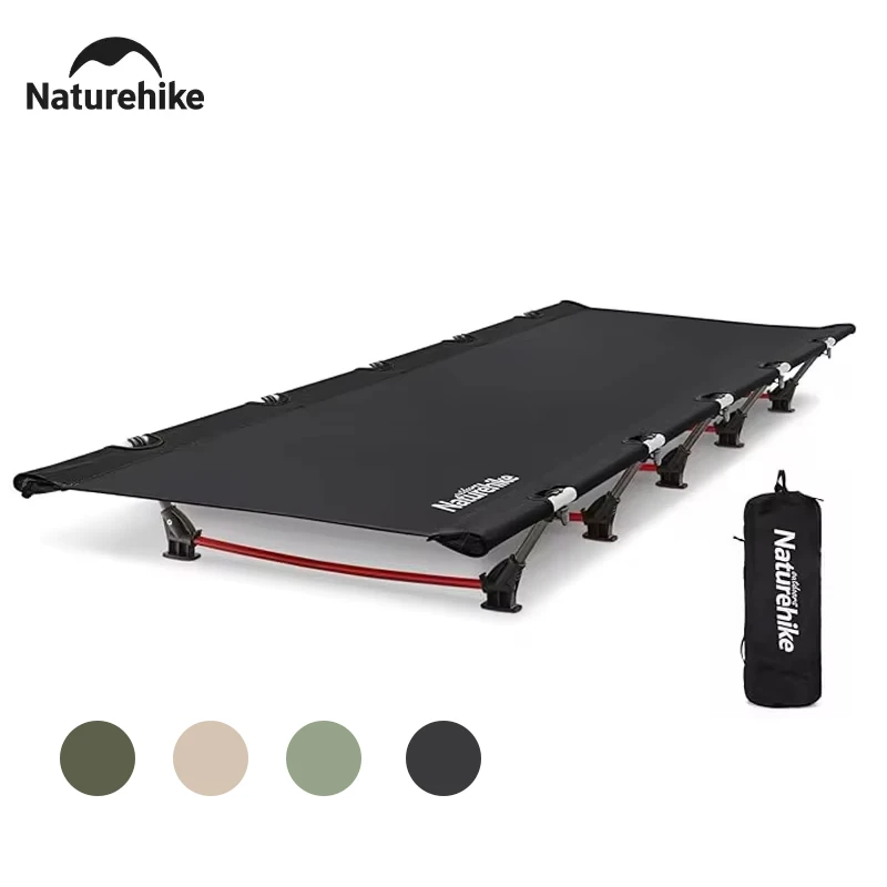 

Naturehike Camping Cot Portable Folding Bed Outdoor Ultralight Tent Bed Camp Cot Single Tourist Bed Backpacking Foldable Cot