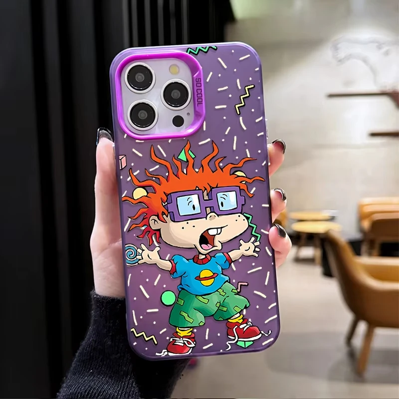 حافظة لهاتف آيفون 17 16 15 14 13 12 11 Pro Max X XR 16E 16 Plus 17 غطاء مضاد للصدمات