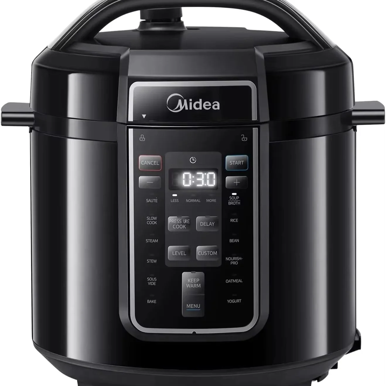 Midea 9-in-1 Electric Pressure Cooker 12 Presets Instant Multi Cooker with Non-Stick Pot, Yogurt Maker, Rice Cooker Sauté, Steam