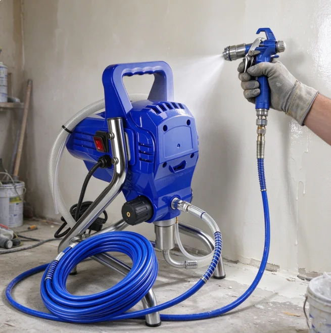 Mini  Multifunctional  Latex Paint Sprayer ,2.0L/min ，1800W ,110V/220V  Electric Airless Paint Sprayer  for Wall and Coatings