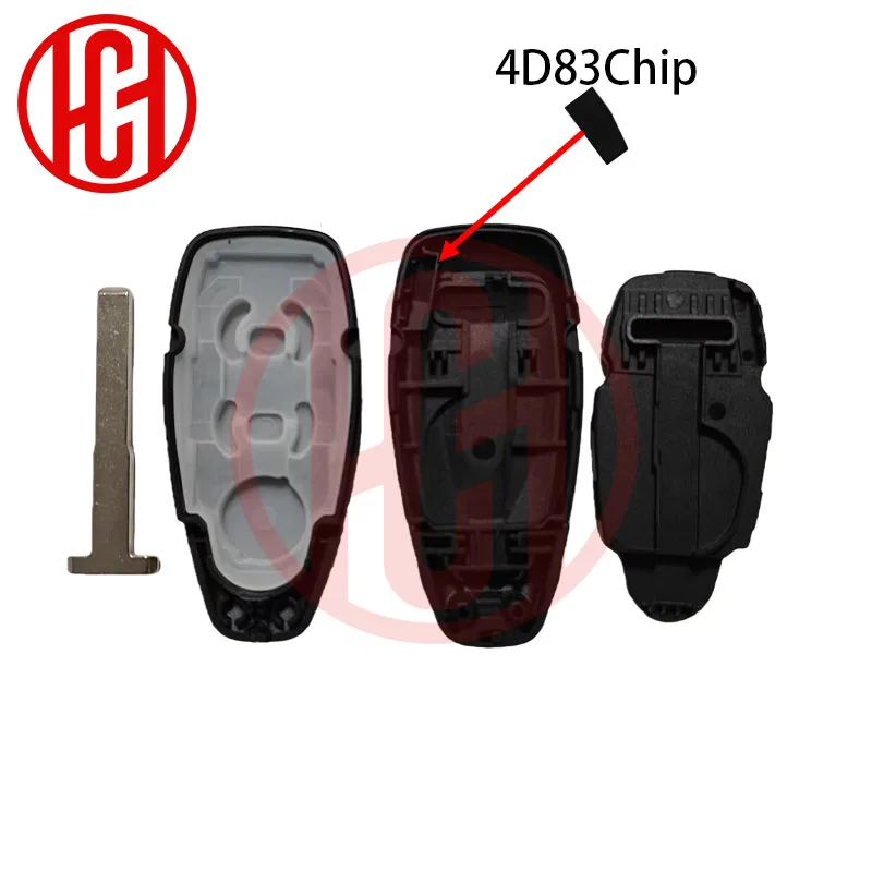 Clé télécommande de voiture 4D83/ID49 433MHZ KR55WK48801 KR5876268 K1BT-15K601AB, pour Ford Focus Grand c-max Kuga Mondeo Fiesta, non adaptée à Puma