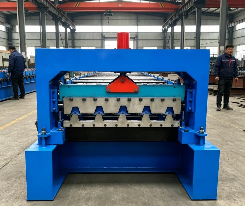 Corrugated Roof Sheet Iron Sheet Making Machine Corrugated Roll Forming Machine with Gear Bearing Motor Pump