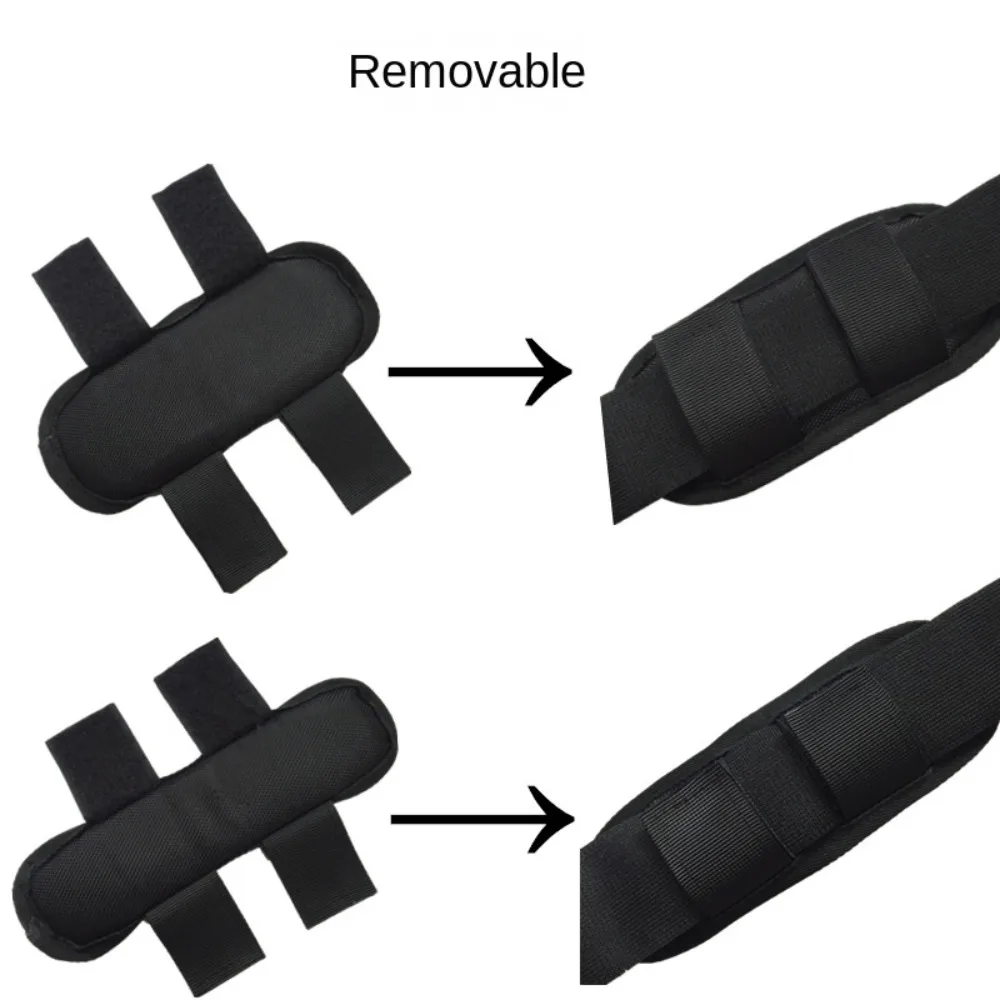 取り外し可能なショルダーパッド,ソフトクッションファスナー,フックとループ,キャンプやハイキングアクセサリー