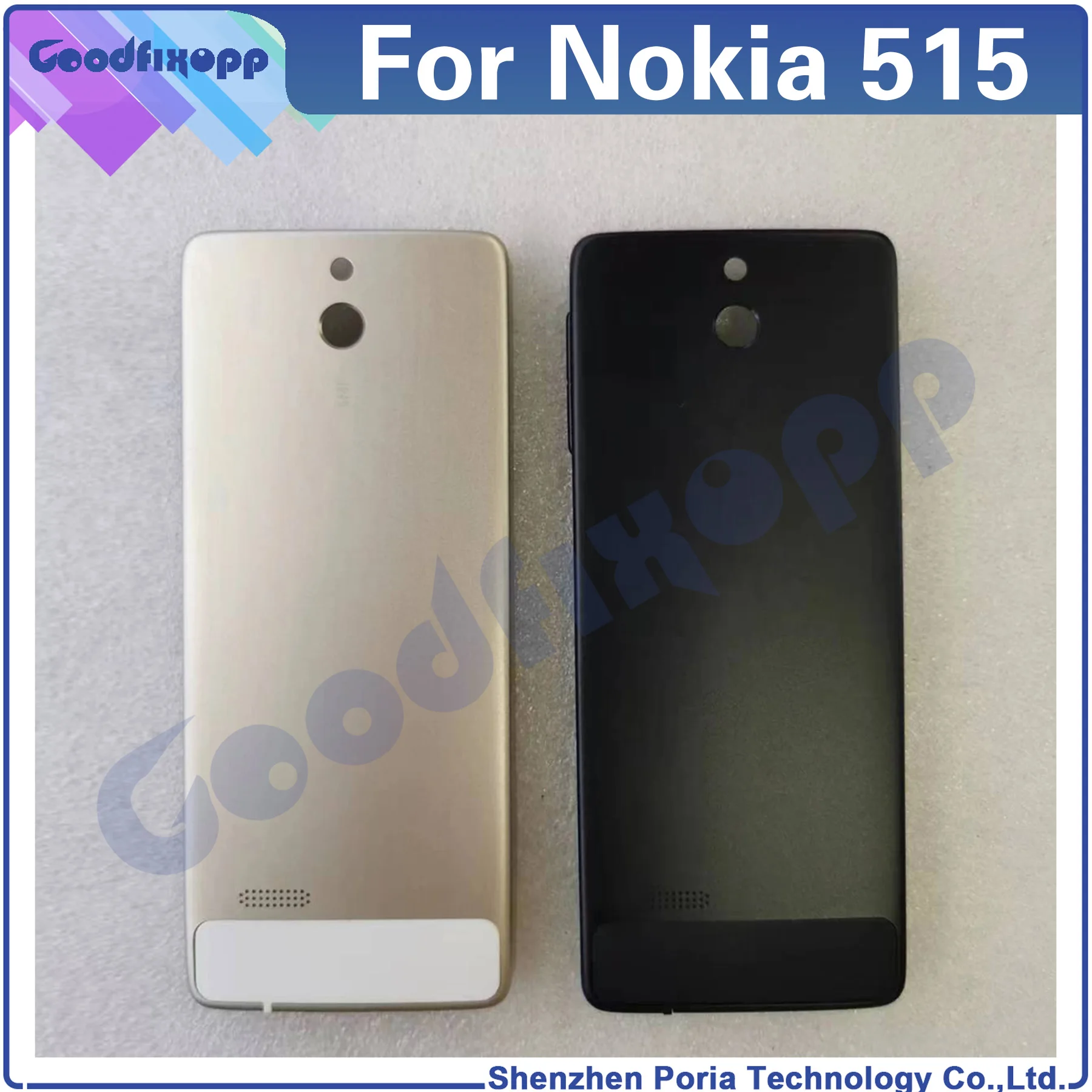 For Nokia 515 Back Cover Door Housing Case Rear Battery Cover Repair Parts Replacement