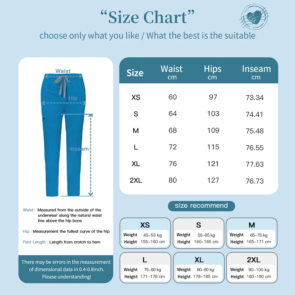 Pantalon de travail pour dentiste, bas de proporvétérinaire pour animaux de compagnie, vêtements de travail pour médecin, pharmacien, surintendant, uniforme de spa, prix de gros