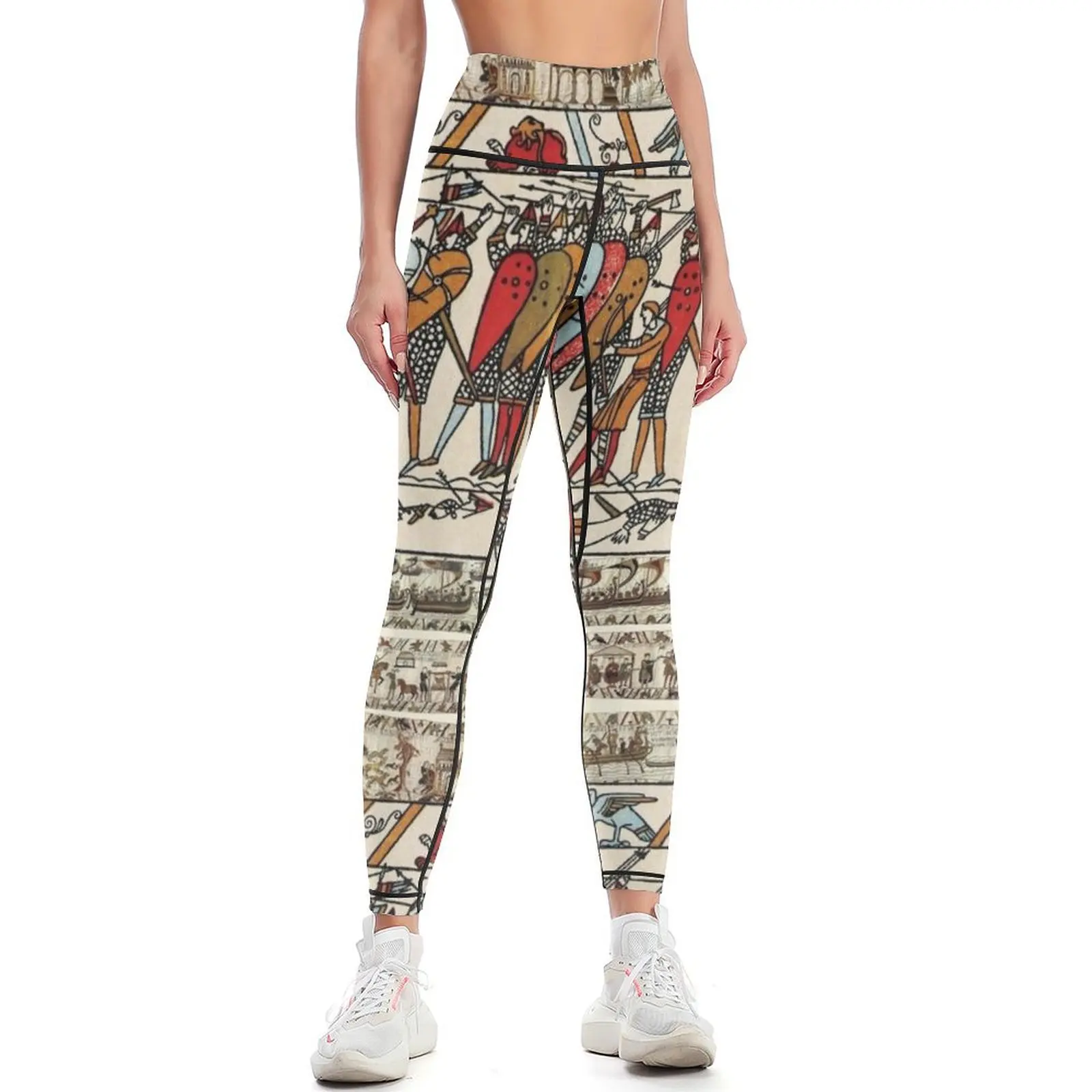 

THE BAYEUX TAPESTRY ,BATTLE OF HASTINGS ,NORMAN KNIGHTS Leggings Women's trousers for fitness Womens Leggings