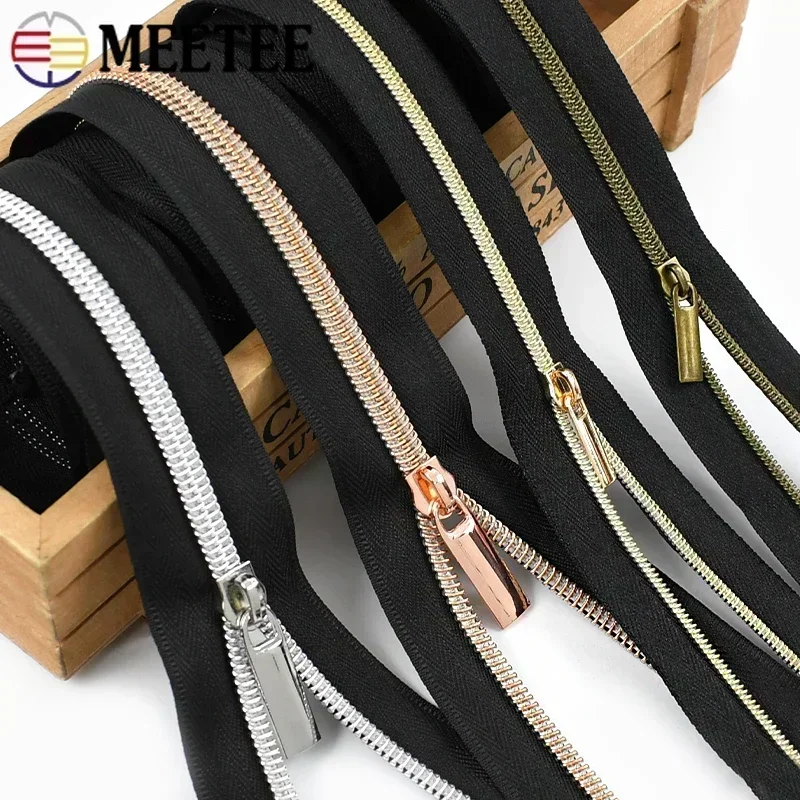 2-10 م ميتي 3 #   5 #   سحابات النايلون الإغلاق سستة المنزلق مجتذب حقيبة الملابس البريدي بواسطة متر السحابات طقم تصليح DIY بها بنفسك الخياطة الملحقات