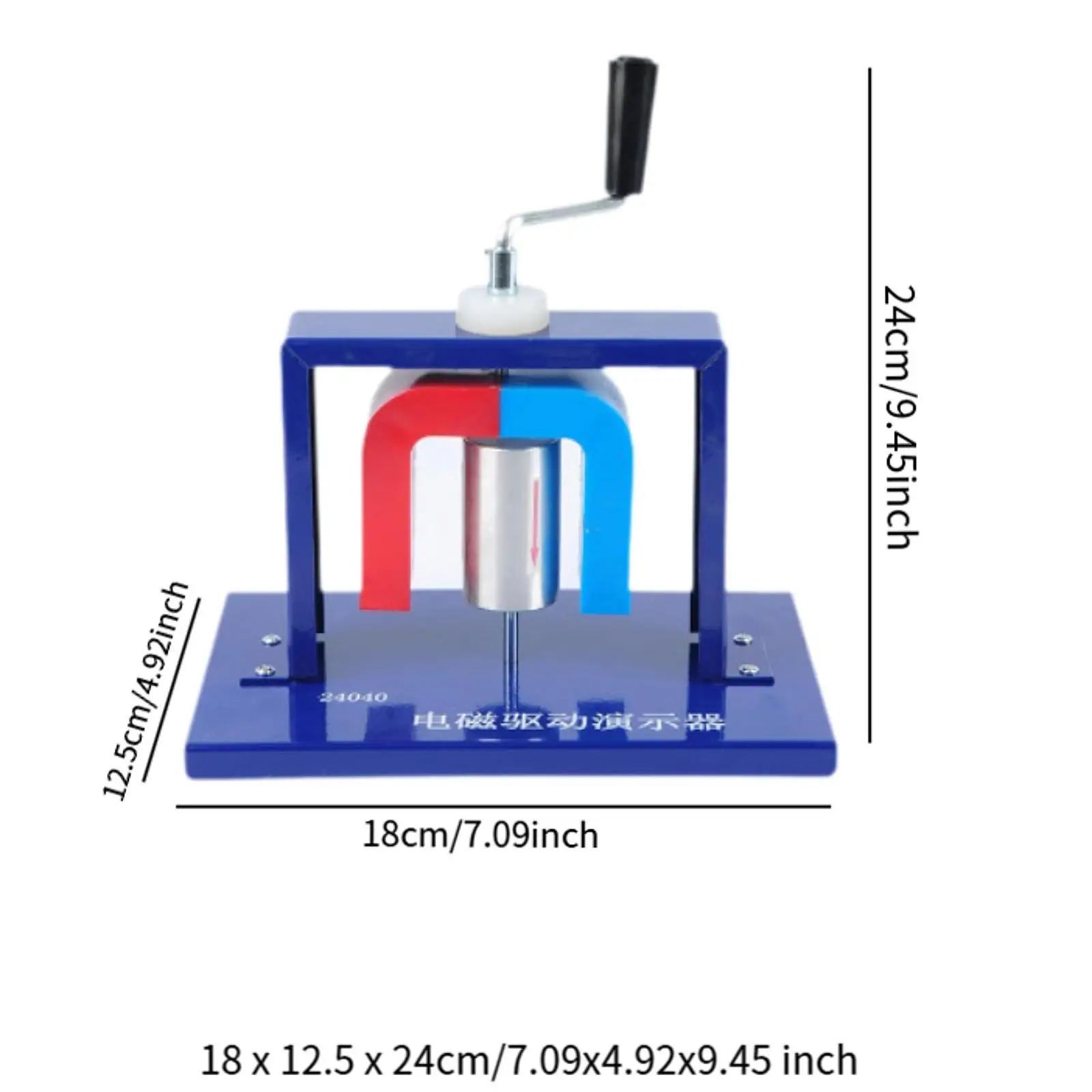 Démonstrateur d'entraînement électromagnétique portable robuste, kit de démonstration scientifique, expérience d'électromagnétisme, outil fuchsia, salle d'irritation