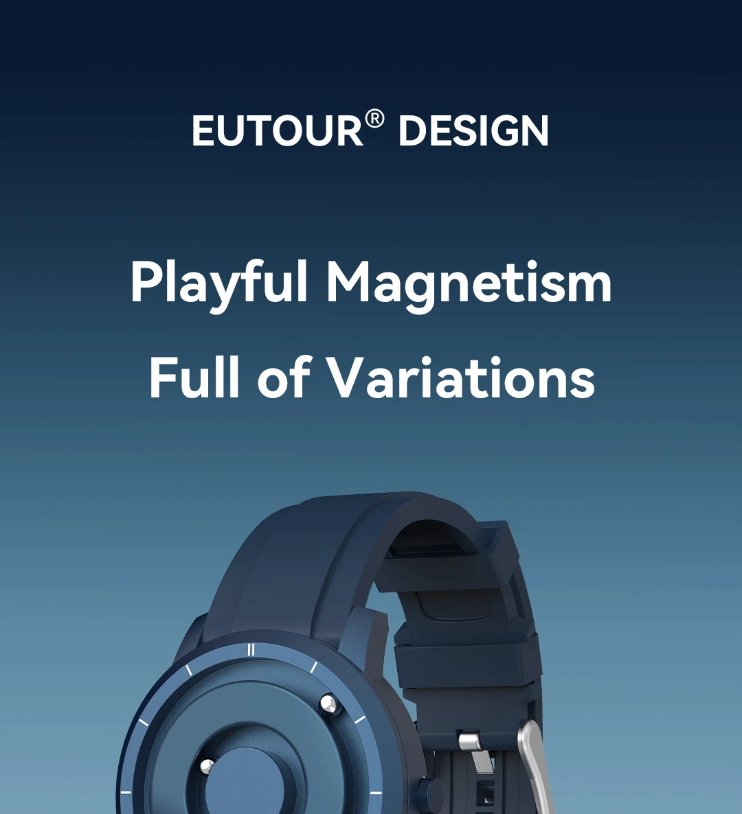 EUTOUR Standard Quality Magnet Watch Classic 5 ATM Water Proof E024 Upgrade Edition