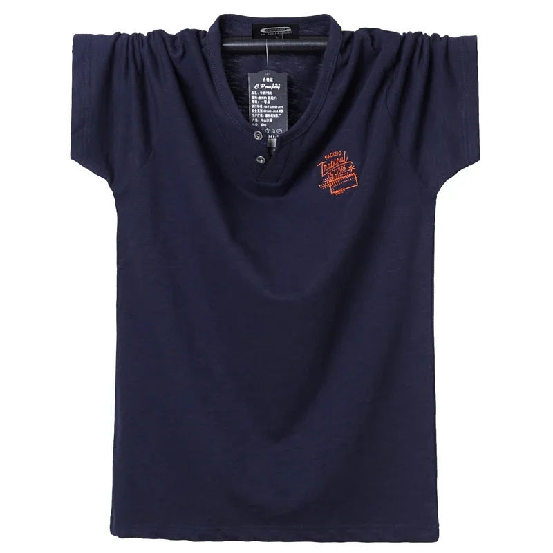 

Summer T-shirt Men Crew-Neck T Shirt Cotton Men Tops Tee Breathable Slim Fit T Shirts Homme Comfortable Oversized 5XL 6XL